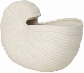 Ferm Living Shell Flowerpot, Mussel dried green plant  