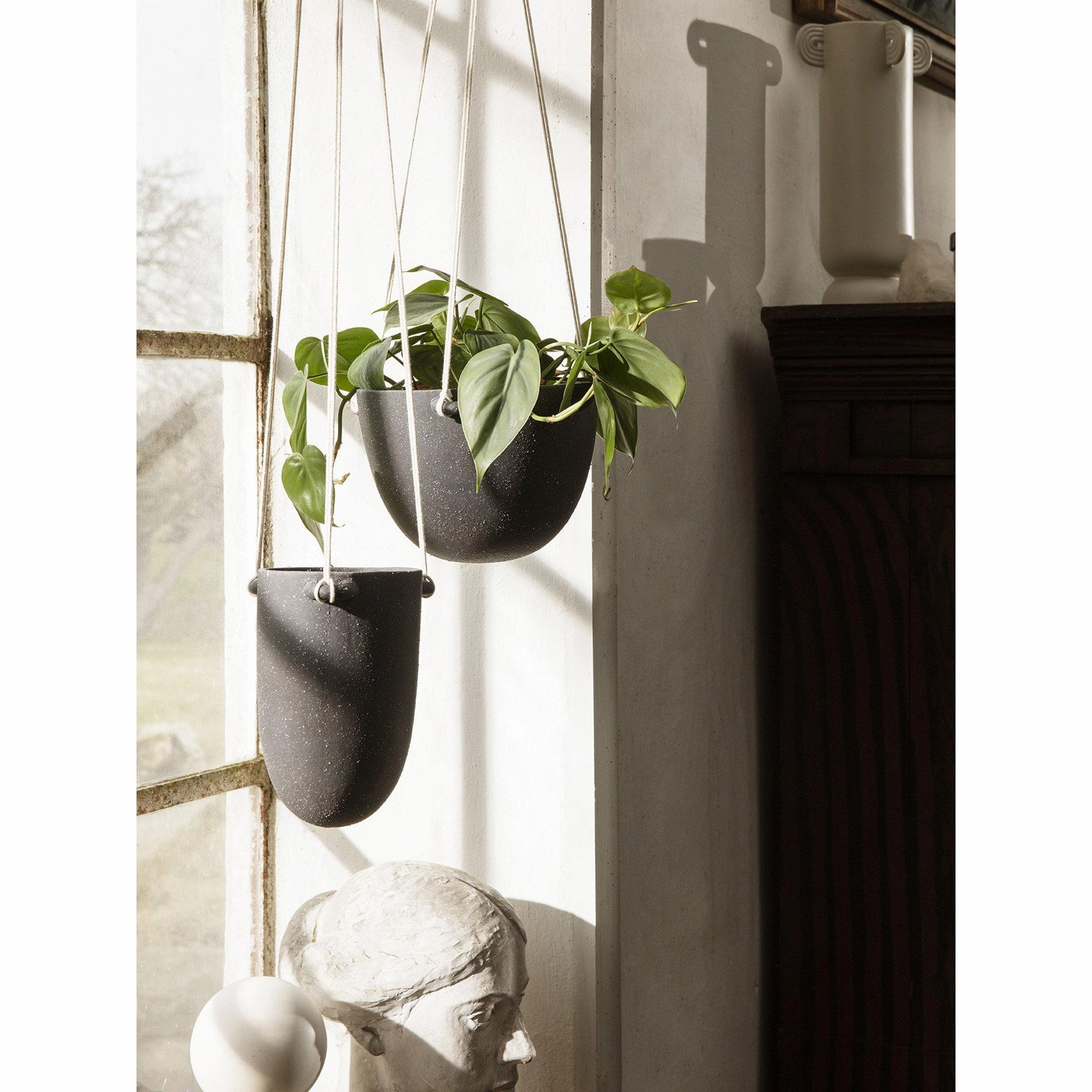 Ferm Living Speckle Pot Small, Dark Grey