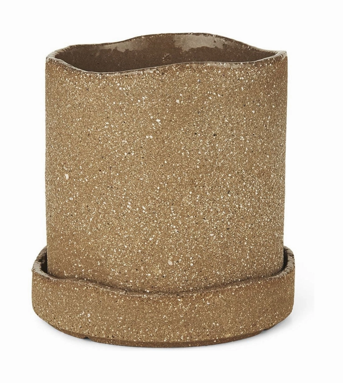 Ferm Living Uneru Pot ?13, Brown dried green plant  