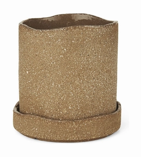 Ferm Living Uneru Pot ?13, Brown dried green plant  