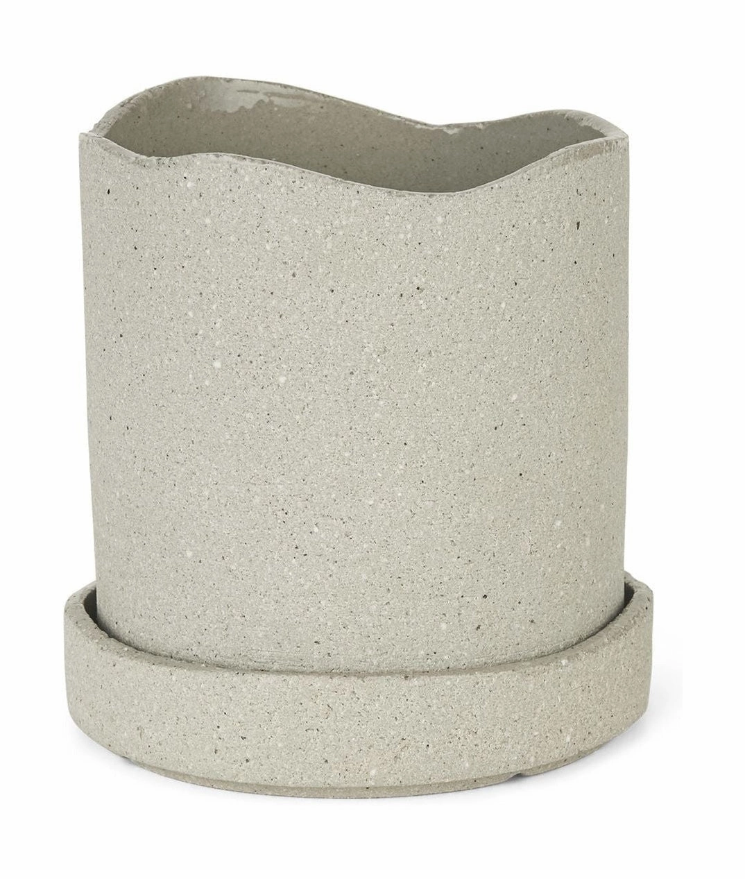 Ferm Living Uneru Pot ?13, Grey dried green plant  
