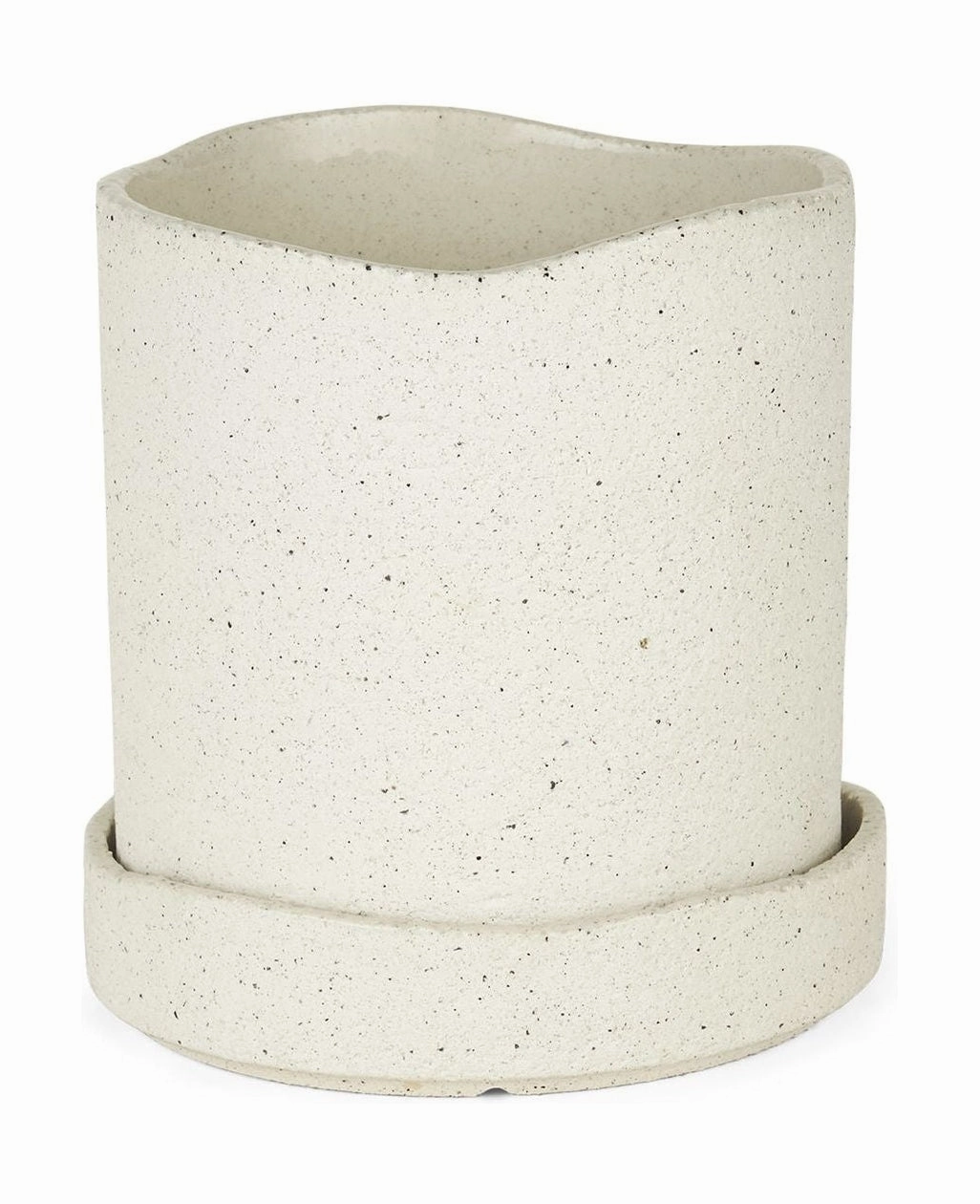 Ferm Living Uneru Pot ?13, White dried green plant  