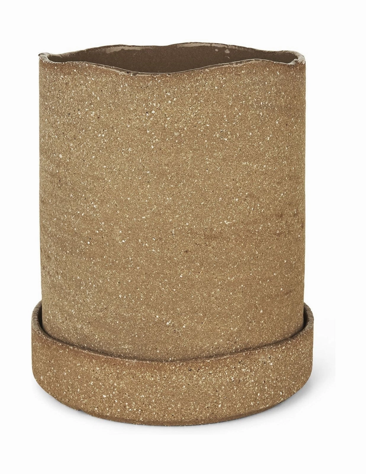 Ferm Living Uneru Pot ?16, Brown dried green plant  