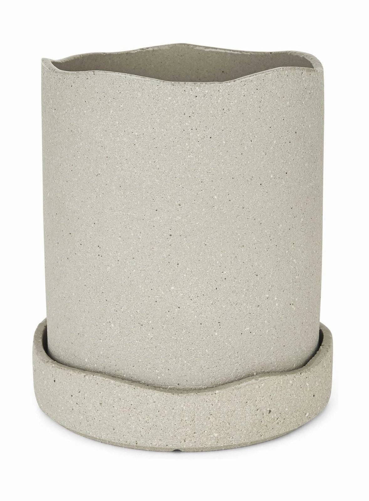 Ferm Living Uneru Pot ?16, Grey dried green plant  