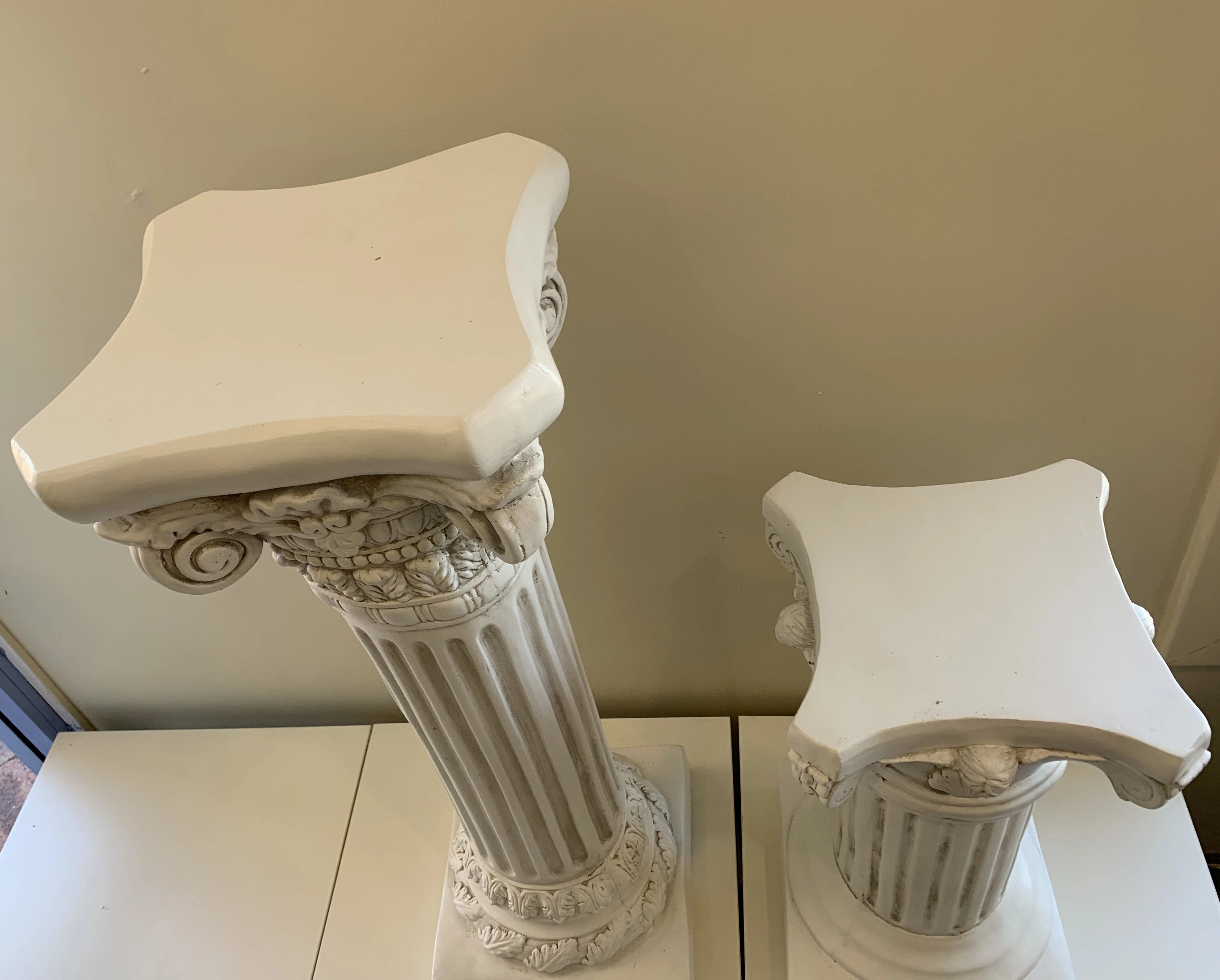 Fibreglass Roman Style Decorative Urn & Pedestal (Greek Column) (Code: FG-77008 & 77012-70)
