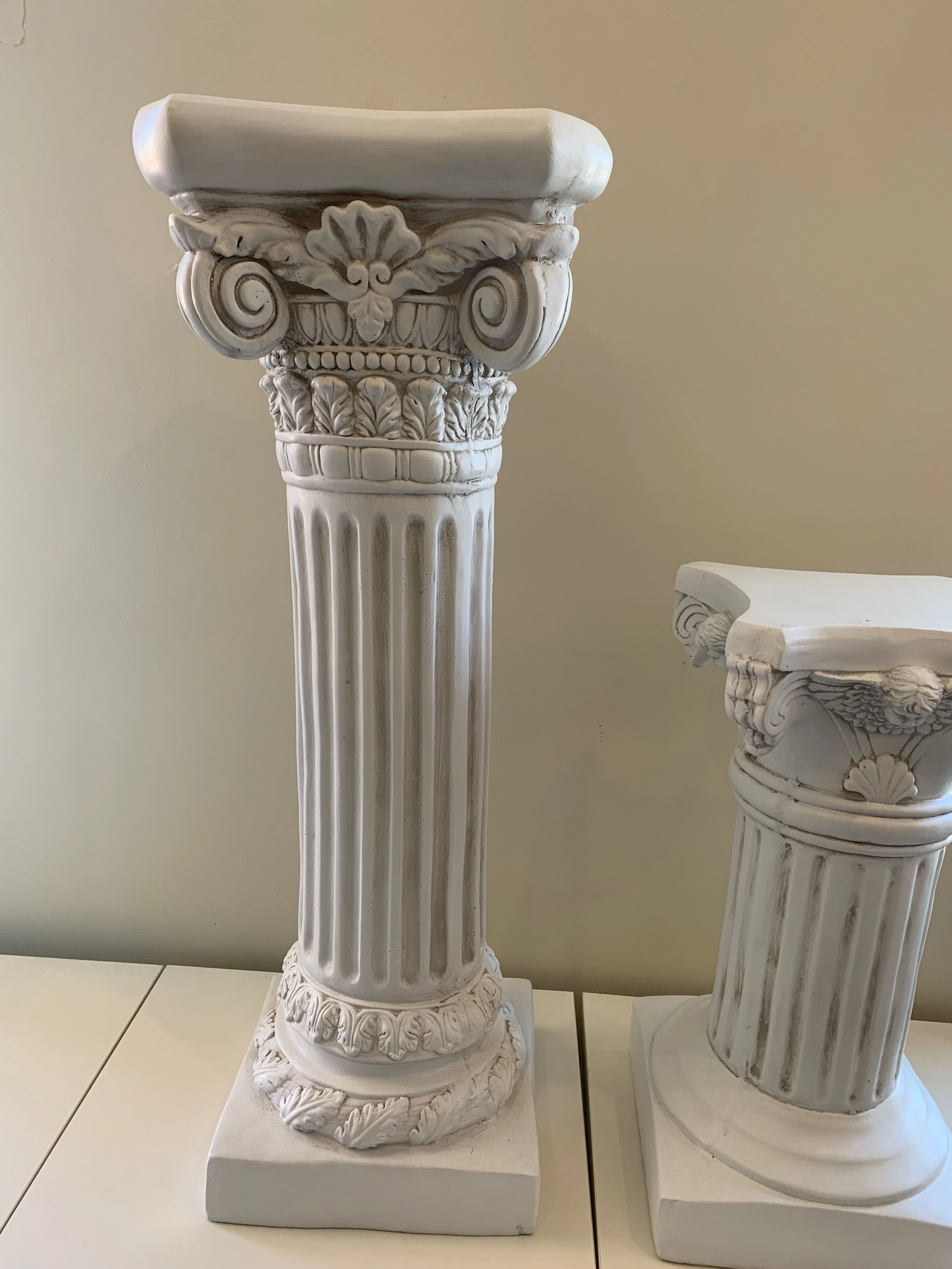 Fibreglass Roman Style Decorative Urn & Pedestal (Greek Column) (Code: FG-77008 & 77012-70)