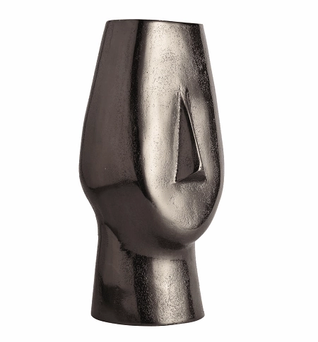 Flat Face Vase Black