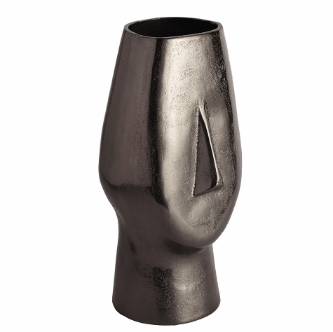 Flat Face Vase Black