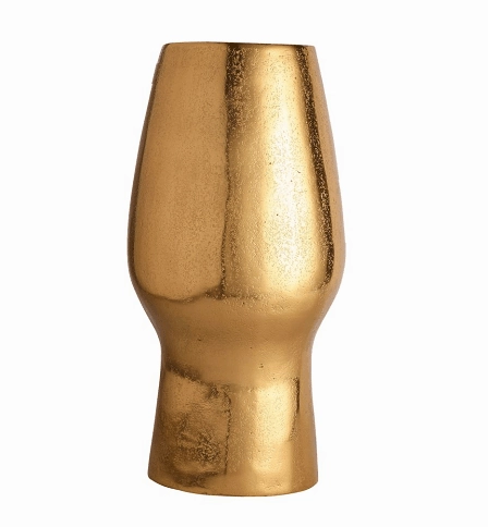 Flat Face Vase Gold
