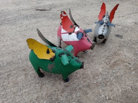 Flat snort Flying Pig decorative plants  