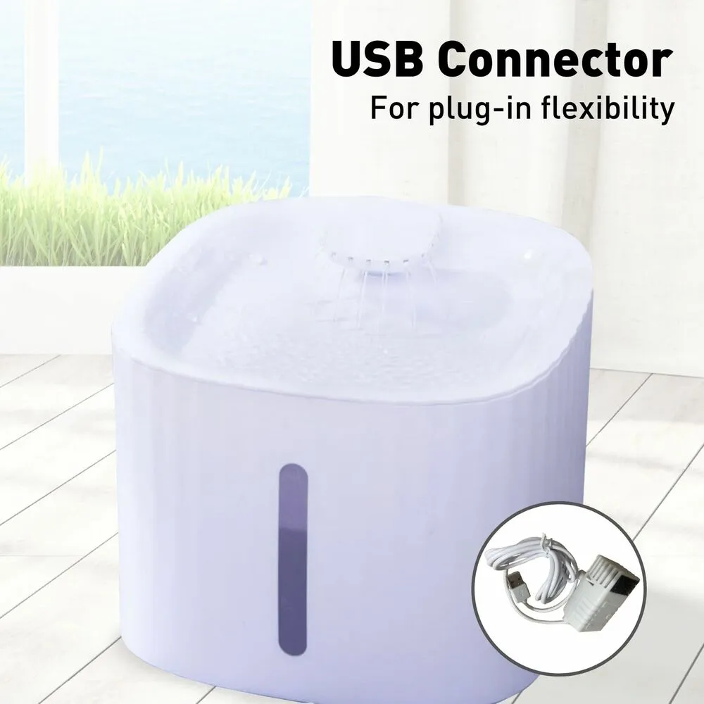 Floofi Pet Water Fountain Dispenser LED USB 3L V227-7050641006000