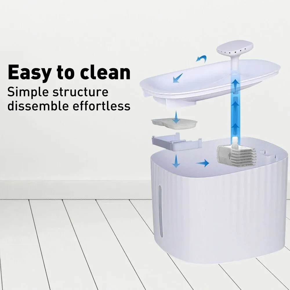 Floofi Pet Water Fountain Dispenser LED USB 3L V227-7050641006000