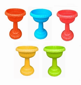 Floor Planters Set of 6 (12x18 Inch) classic flowerpot  