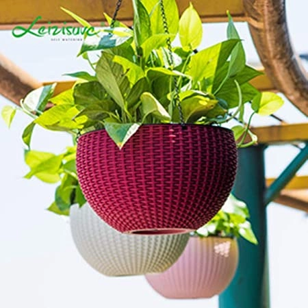 Floriya Hanging Planter MultiColor (8x6 inch), Set of 3