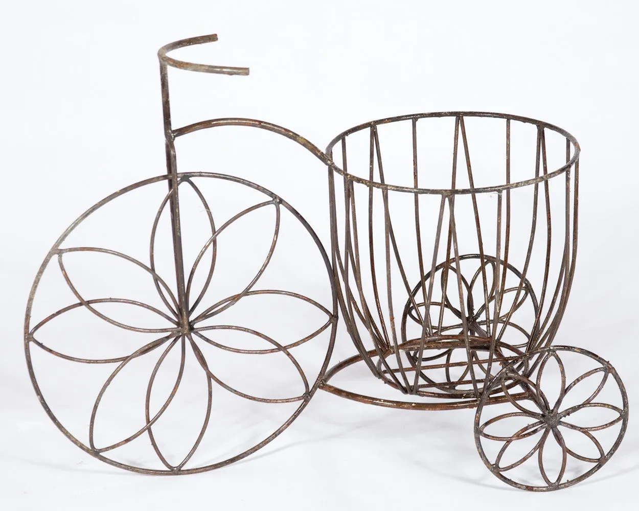 Flower Trike with Deep Basket decorative plants  