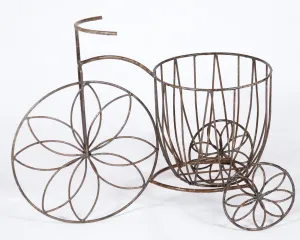 Flower Trike with Deep Basket decorative plants  