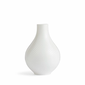 Folia - White Bulb Vase mini ornamental plant  