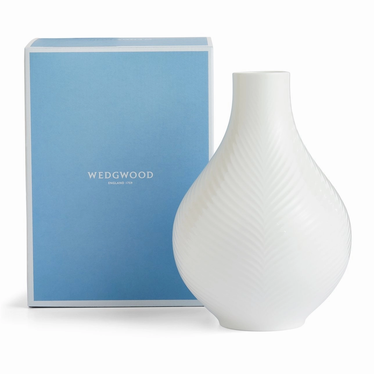 Folia - White Bulb Vase