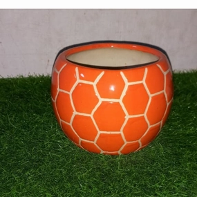 Football Ceramic Pot desktop planter  