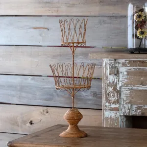 French Wire Floral Stand dried flowers  