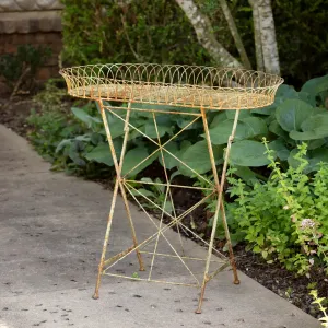 French Wire Garden Stand dried flowers  