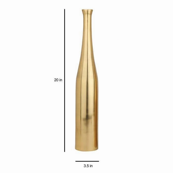 Full Gold Champagne Large Bottle Vase