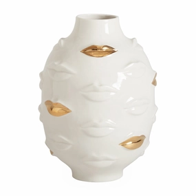 Gala - Gilded Round Vase mini ornamental plant  
