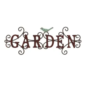 Garden Sign dried flowers  