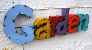 Garden Sign decorative plants  
