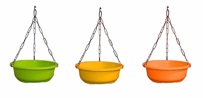Garden Hanging Plastic Bonsai Trays Set of 3 (10 Inches) desktop planter  