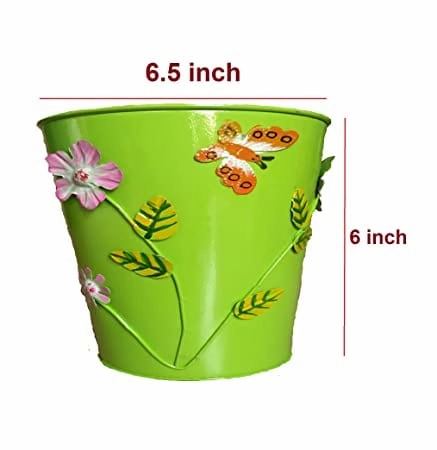 Garden Home Decor Table Metal Planter (Set of 2)