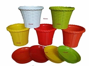 Garden Jugi Pot & Planter with Tray (Pack of 5) shade perennial  
