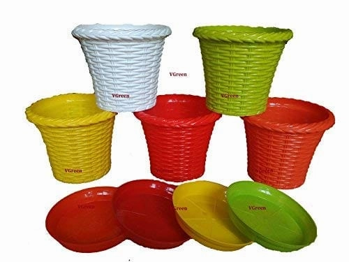 Garden Jugi Pot & Planter with Tray (Pack of 5) shade perennial  