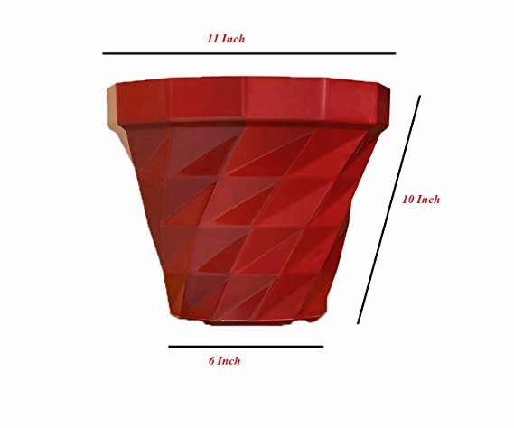 Garden Mix Colour Flower Planter Pot (Set of 3)