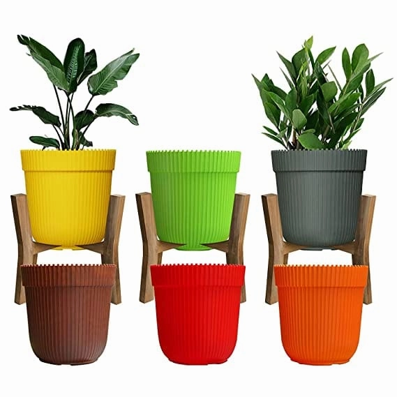 Garden Mix Colour Flower Planter Pot (Set of 3)