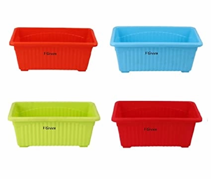 Garden Multicolor Window Planter (Set of 4)