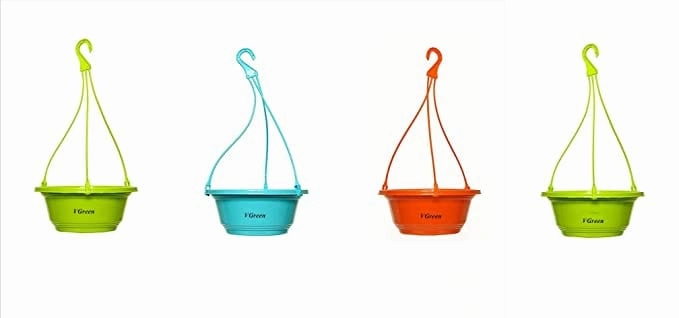 Garden Multicoloured Hanging Planter Set of 6