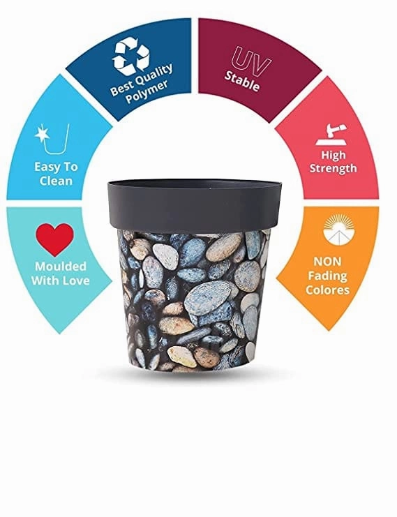 Garden Pebbler Planters (Set of 2)