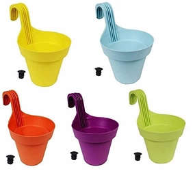 Garden Round Hook Hanging Planter (Set of 3) classic flowerpot  