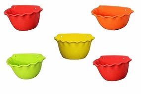 Garden Small Wall Hanging Pot (Multicolour) - Set of 4 desktop planter  