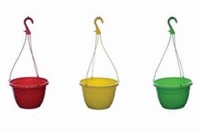 Garden Store Self Watering Hanging Planter (Pack of 4) classic flowerpot  