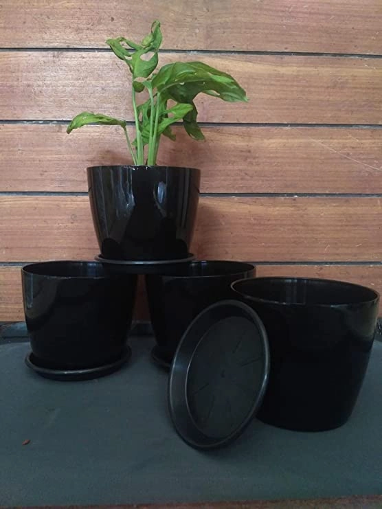 Garden Store Self Watering Table Top Planter (Multicolor, Set of 4)