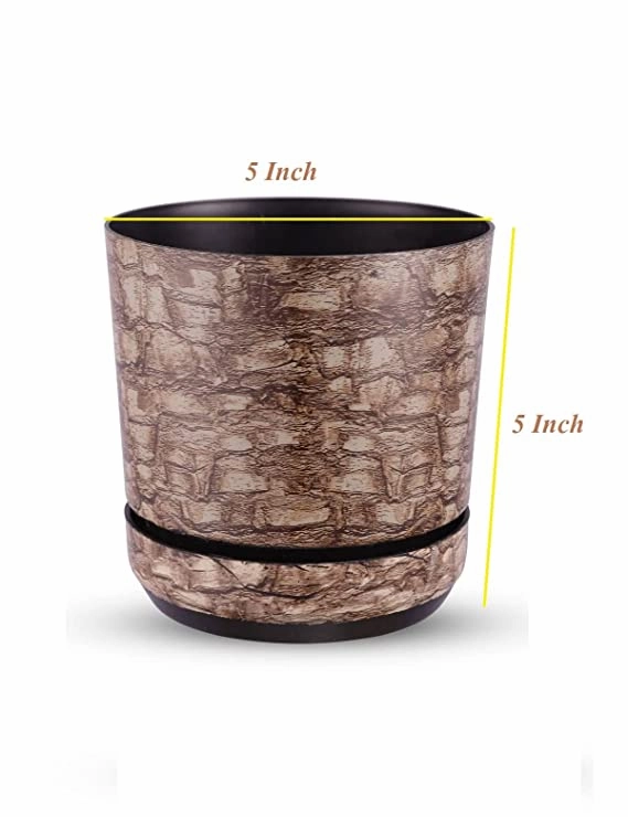 Garden Store Self Watering Table Top Planter (Multicolor, Set of 4)