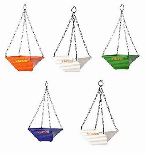 Garden Twisted Chain Hanging Planter (Set of 4)