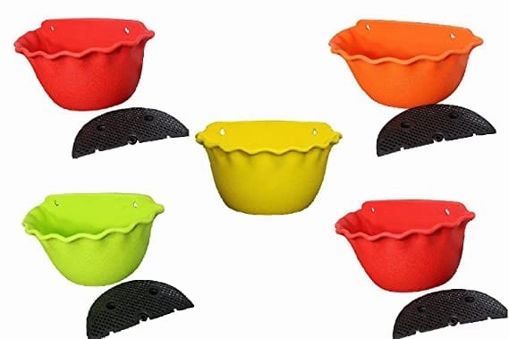 Garden Wall Decor Hanging Planters (3 Pcs Set) MultiColor
