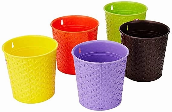 Garden Wall Decor Hanging Planters (3 Pcs Set) MultiColor