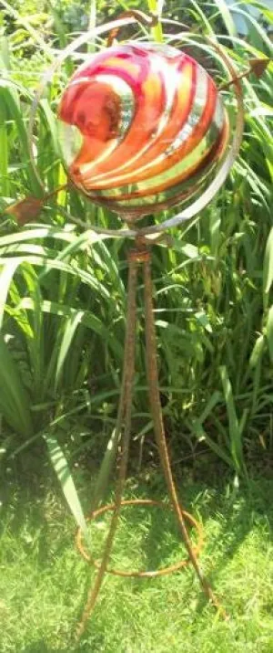 Gazing Ball Stand decorative plants  