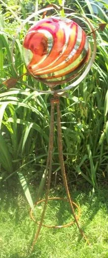 Gazing Ball Stand decorative plants  