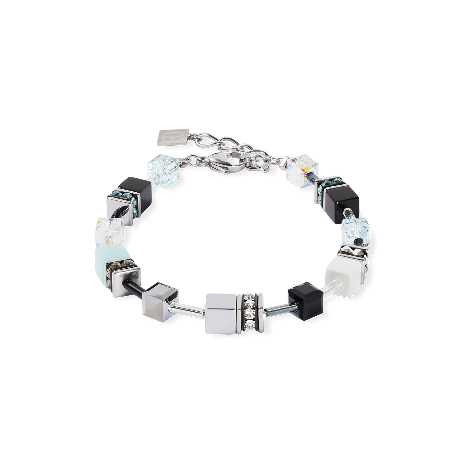 GeoCUBE? Iconic Bracelet Ice Serenity silver