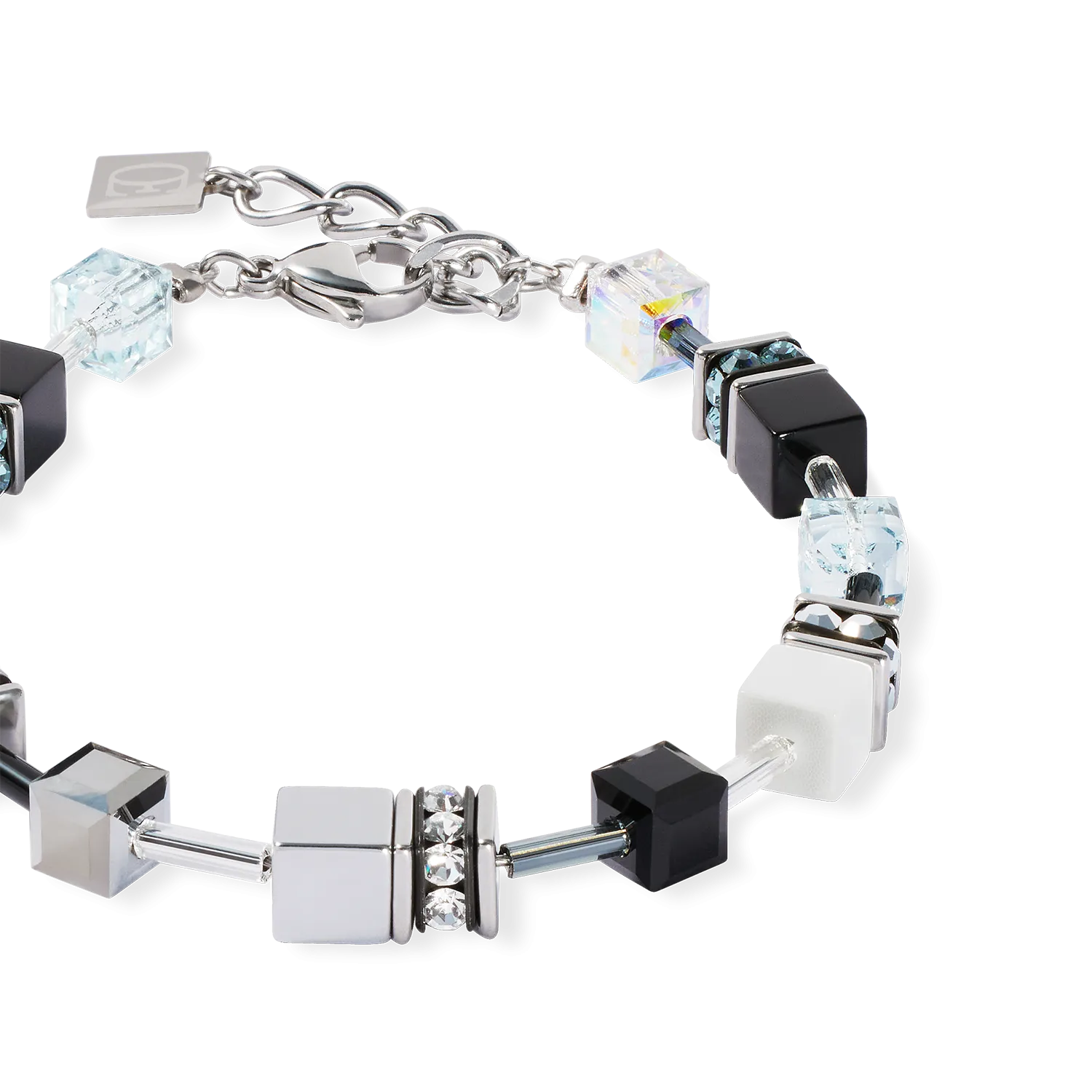GeoCUBE? Iconic Bracelet Ice Serenity silver